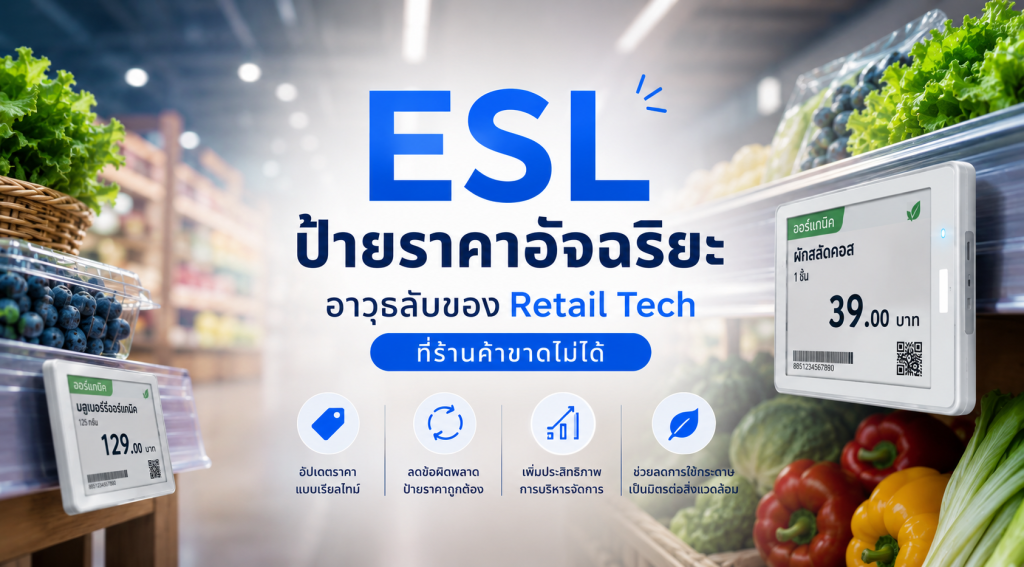 ESL ป้ายราคาดิจิทัล ป้ายอัจฉริยะของร้านค้ายุคใหม่